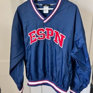 Navy blue ESPN windbreaker